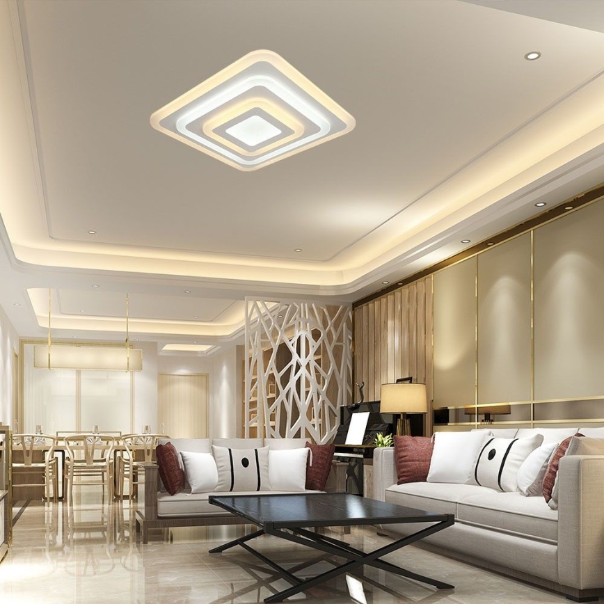 LED Dimmable ceiling light LED/77W/230V 3000-6500K 49,5x49,5 cm + remote control