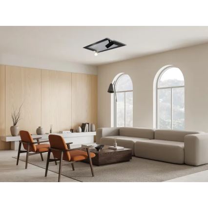 LED Dimmable ceiling light LED/80W/230V 3000-6500K black + remote control