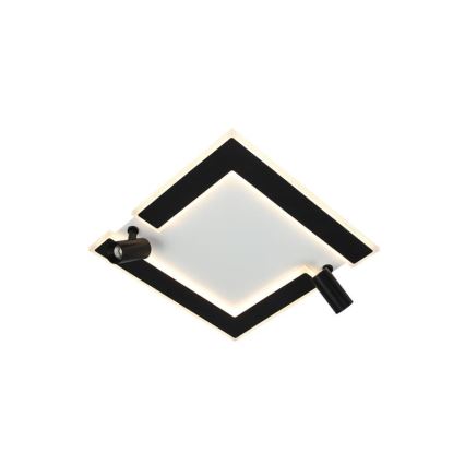 LED Dimmable ceiling light LED/80W/230V 3000-6500K black + remote control