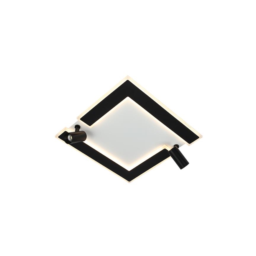 LED Dimmable ceiling light LED/80W/230V 3000-6500K black + remote control