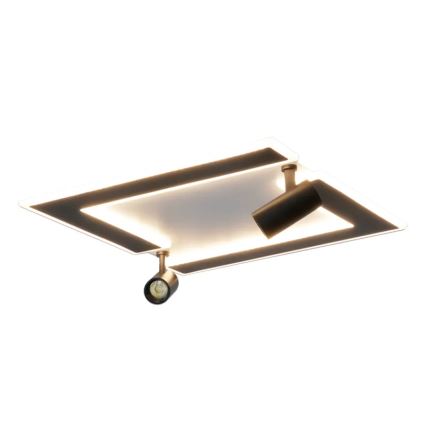 LED Dimmable ceiling light LED/80W/230V 3000-6500K black + remote control