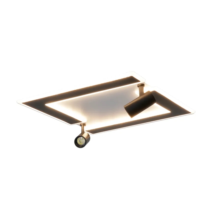 LED Dimmable ceiling light LED/80W/230V 3000-6500K black + remote control