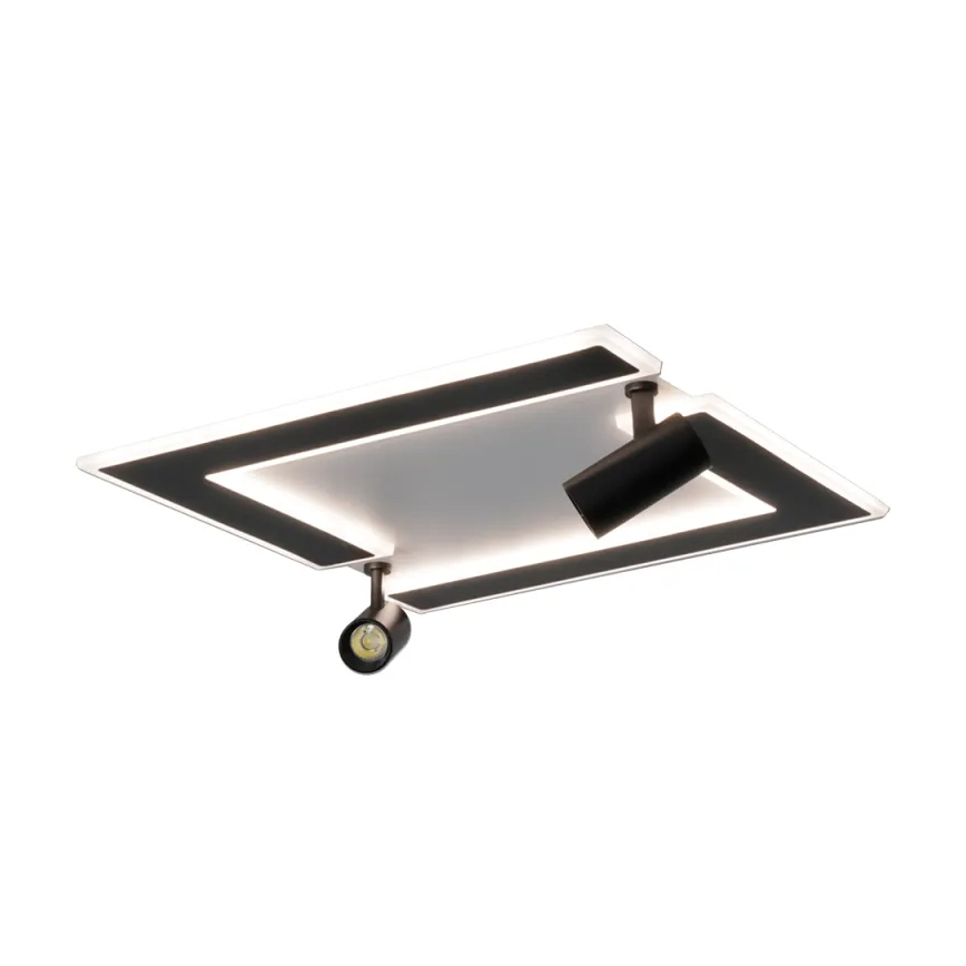 LED Dimmable ceiling light LED/80W/230V 3000-6500K black + remote control