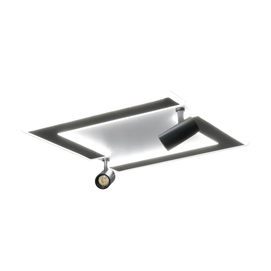 LED Dimmable ceiling light LED/80W/230V 3000-6500K black + remote control