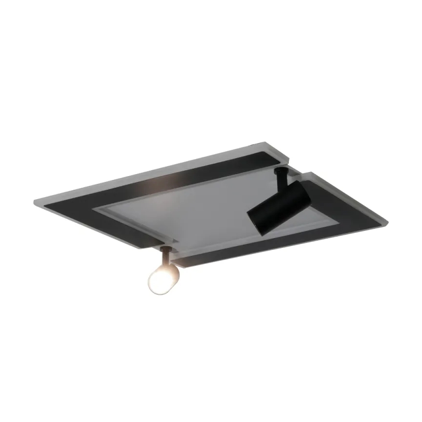 LED Dimmable ceiling light LED/80W/230V 3000-6500K black + remote control