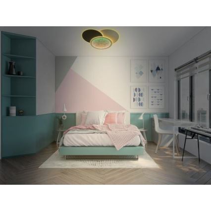 LED Dimmable ceiling light LED/80W/230V 3000-6500K white + remote control