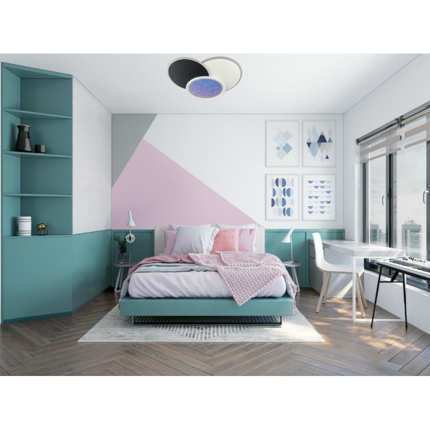 LED Dimmable ceiling light LED/80W/230V 3000-6500K white + remote control
