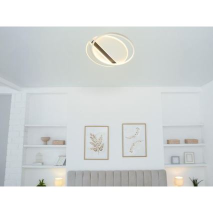 LED Dimmable ceiling light LED/80W/230V 3000-6500K white + remote control