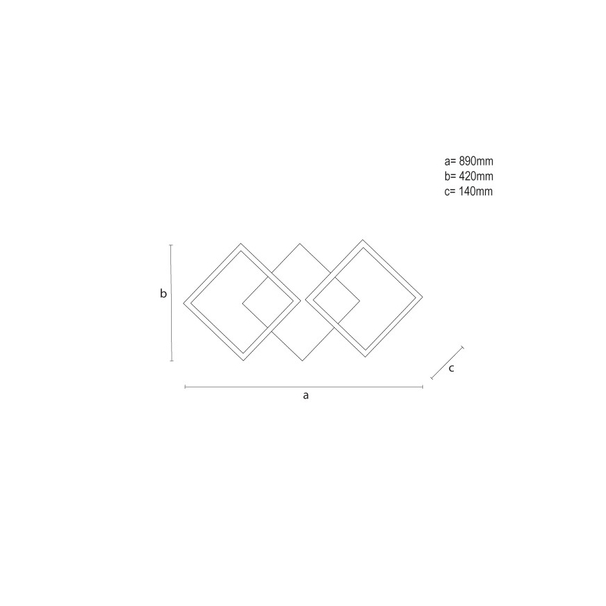 LED Dimmable ceiling light LED/85W/230V 3000-6500K + remote control