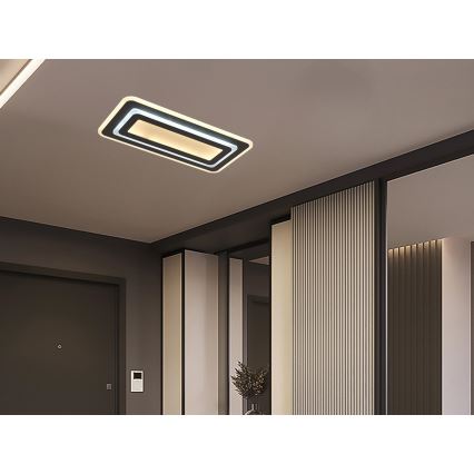 Dimmable LED Ceiling Light LED/85W/230V 3000-6500K Black + Remote Control