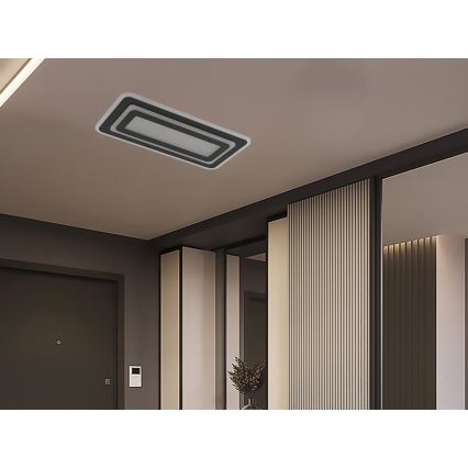 Dimmable LED Ceiling Light LED/85W/230V 3000-6500K Black + Remote Control