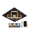 LED Dimmable ceiling light LED/90W/230V 3000-6500K black + remote control