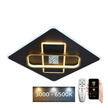 LED Dimmable ceiling light LED/90W/230V 3000-6500K black + remote control