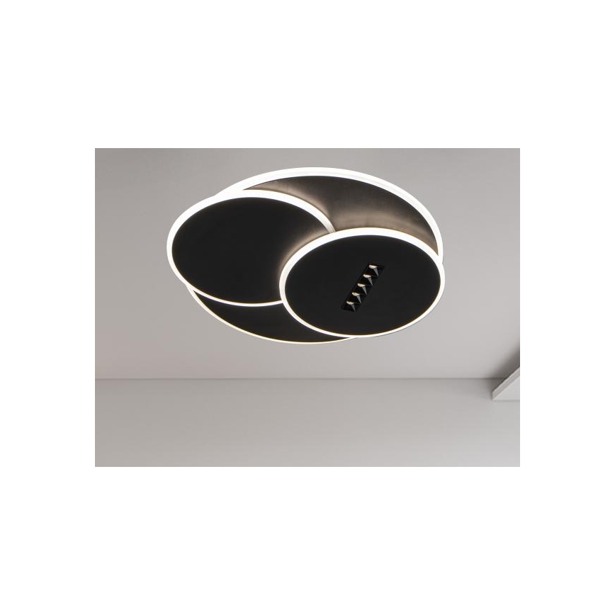LED Dimmable ceiling light LED/90W/230V 3000-6500K black + remote control