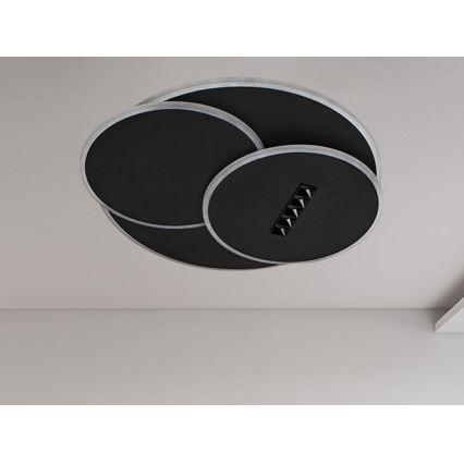 LED Dimmable ceiling light LED/90W/230V 3000-6500K black + remote control