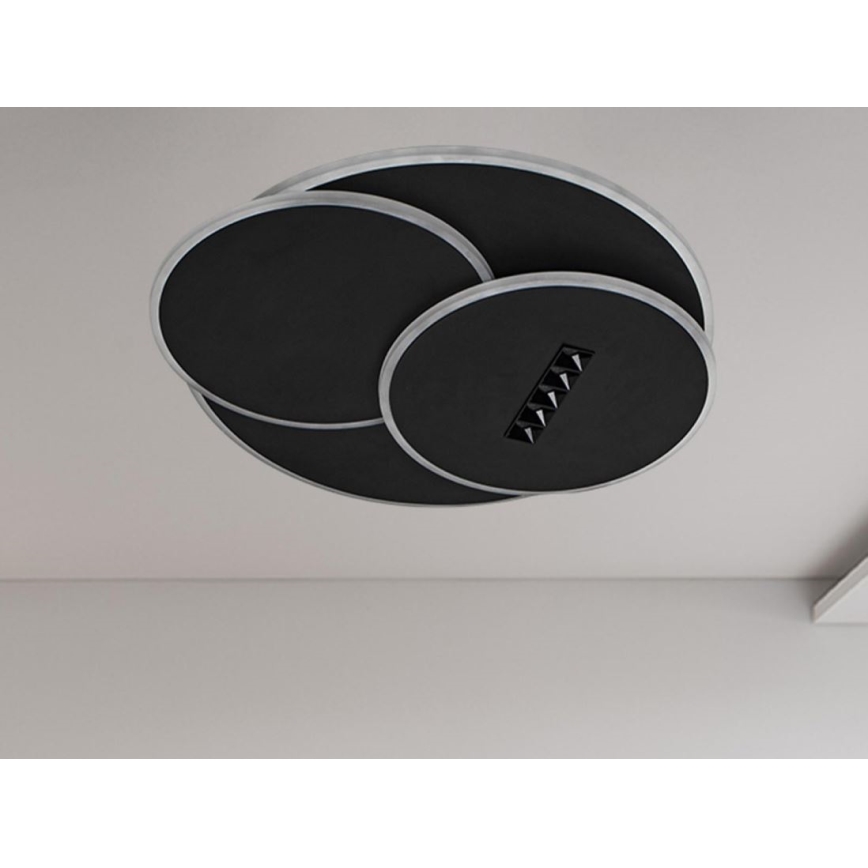 LED Dimmable ceiling light LED/90W/230V 3000-6500K black + remote control