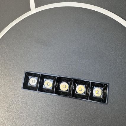 LED Dimmable ceiling light LED/90W/230V 3000-6500K black + remote control