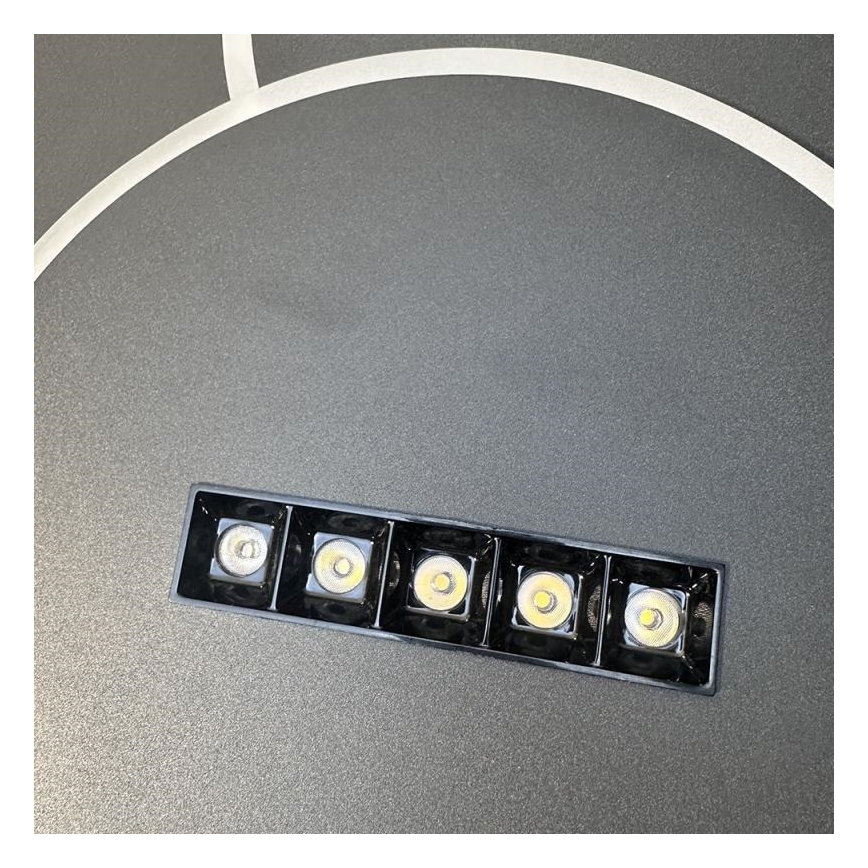 LED Dimmable ceiling light LED/90W/230V 3000-6500K black + remote control