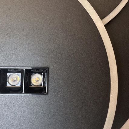 LED Dimmable ceiling light LED/90W/230V 3000-6500K black + remote control