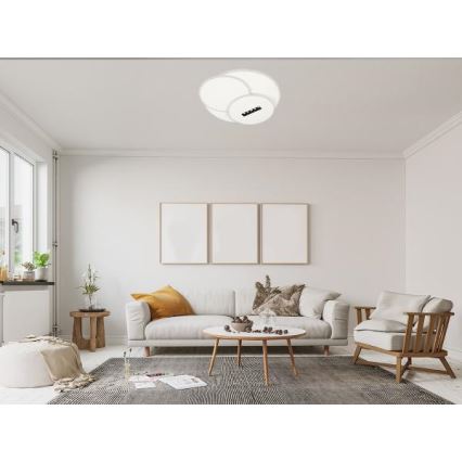 LED Dimmable ceiling light LED/90W/230V 3000-6500K white + remote control