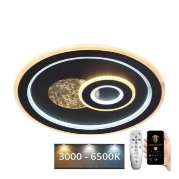 LED Dimmable ceiling light LED/95W/230V 3000-6500K black + remote control