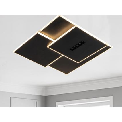 LED Dimmable ceiling light LED/95W/230V 3000-6500K black + remote control