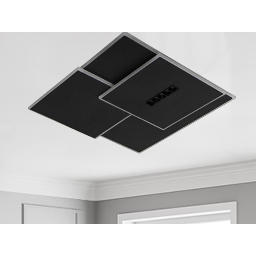 LED Dimmable ceiling light LED/95W/230V 3000-6500K black + remote control