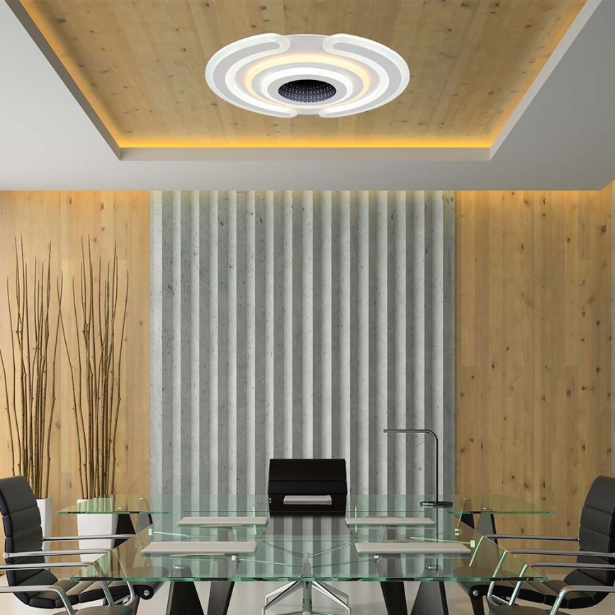 LED Dimmable ceiling light LED/95W/230V 3000-6500K d. 52 cm + remote control