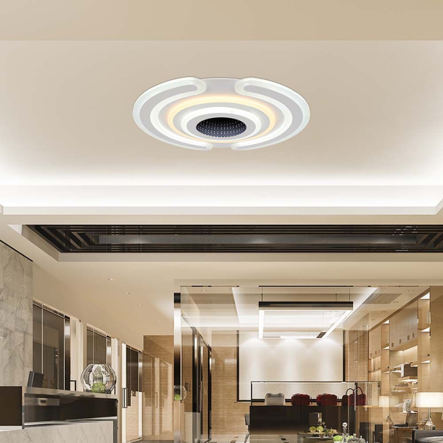 LED Dimmable ceiling light LED/95W/230V 3000-6500K d. 52 cm + remote control