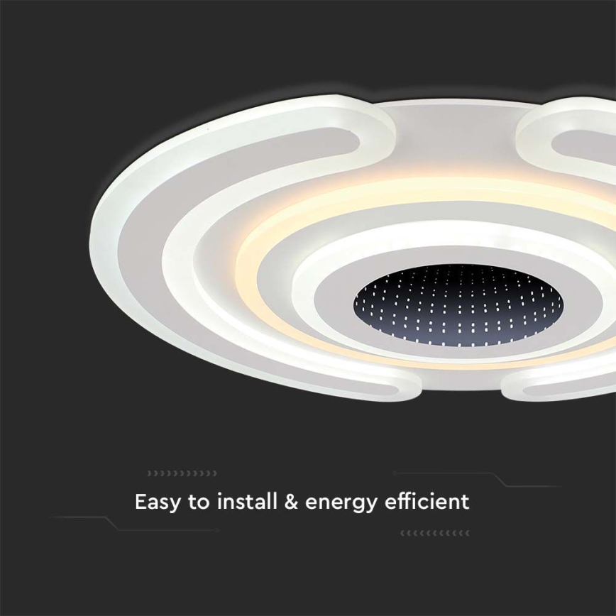 LED Dimmable ceiling light LED/95W/230V 3000-6500K d. 52 cm + remote control