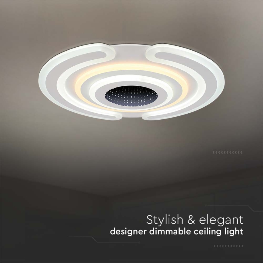 LED Dimmable ceiling light LED/95W/230V 3000-6500K d. 52 cm + remote control