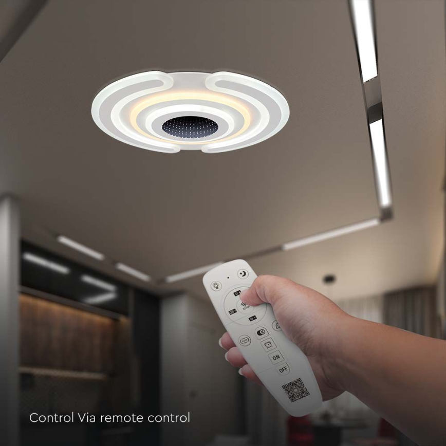 LED Dimmable ceiling light LED/95W/230V 3000-6500K d. 52 cm + remote control