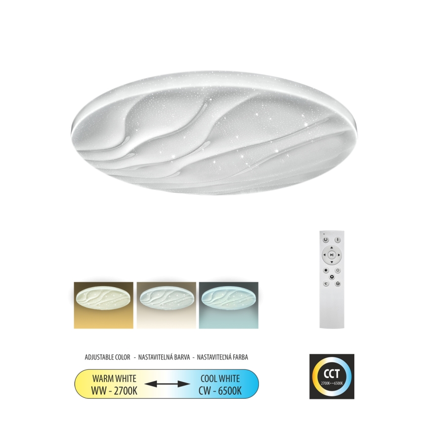 LED Dimmable ceiling light LIKA LED/36W/230V 2700-6500K d. 48 cm + remote control