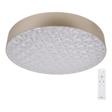 LED Dimmable ceiling light LUXON LED/60W/230V 2800-6500K beige + remote control