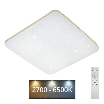 LED Dimmable ceiling light MANA LED/60W/230V 2700-6500K 53x53 cm + remote control