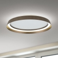 LED Dimmable ceiling light MANTA LED/38W/230V 2700/3000/4000K d. 45 cm brown