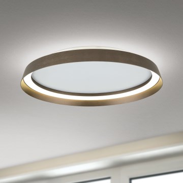 LED Dimmable ceiling light MANTA LED/38W/230V 2700/3000/4000K d. 45 cm brown