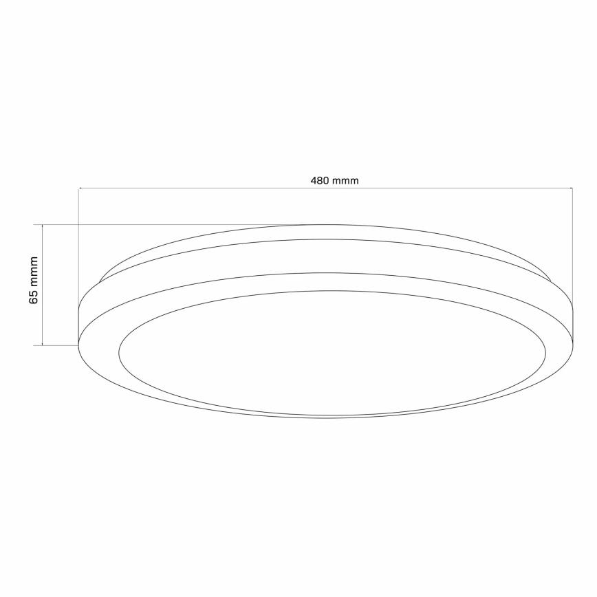 LED Dimmable bathroom ceiling light MARIAN LED/72W/230V d. 48 cm 3000-6000K IP44 + remote control