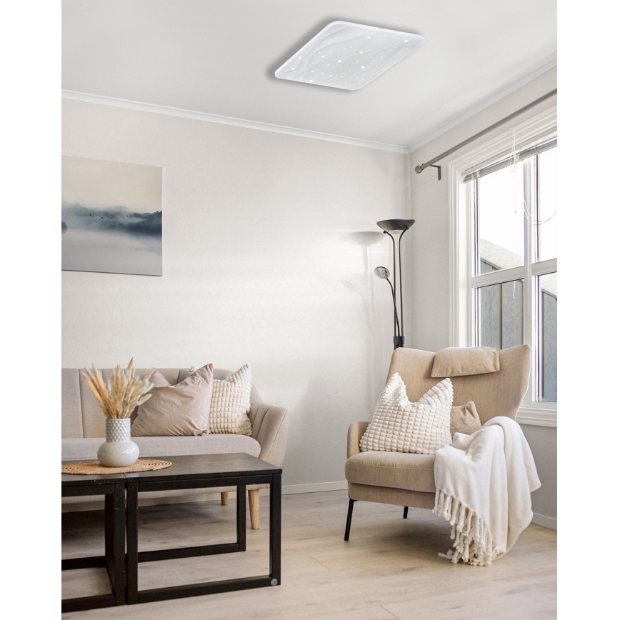 LED Dimmable ceiling light NERIS LED/36W/230V 2700-6500K 43x43 cm + remote control