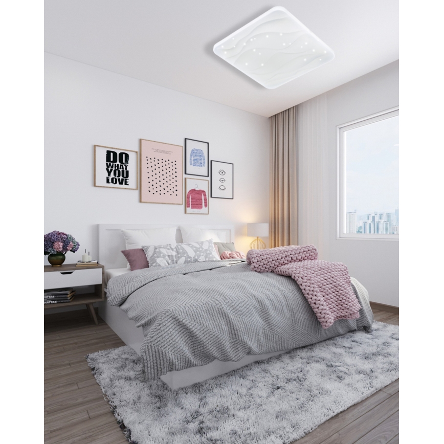 LED Dimmable ceiling light NERIS LED/36W/230V 2700-6500K 43x43 cm + remote control