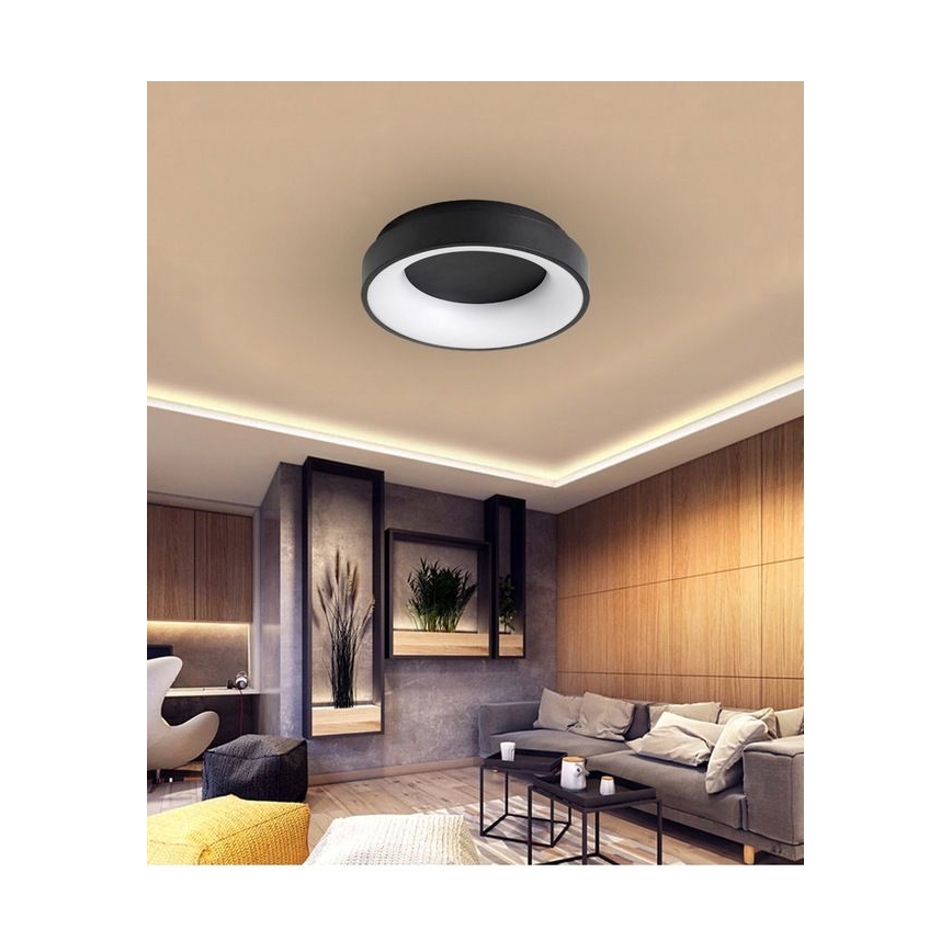 LED Dimmable ceiling light NOVA LED/54W/230V 3000-6500K black + remote control