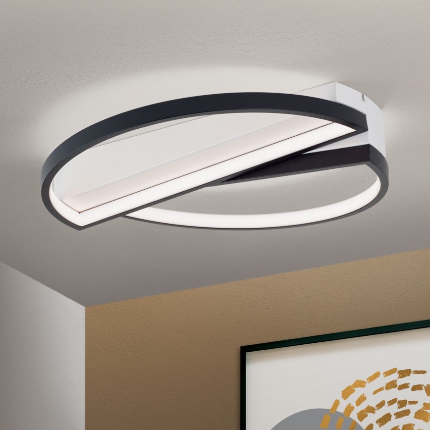 LED Dimmable ceiling light OLGA LED/28W/230V black/white