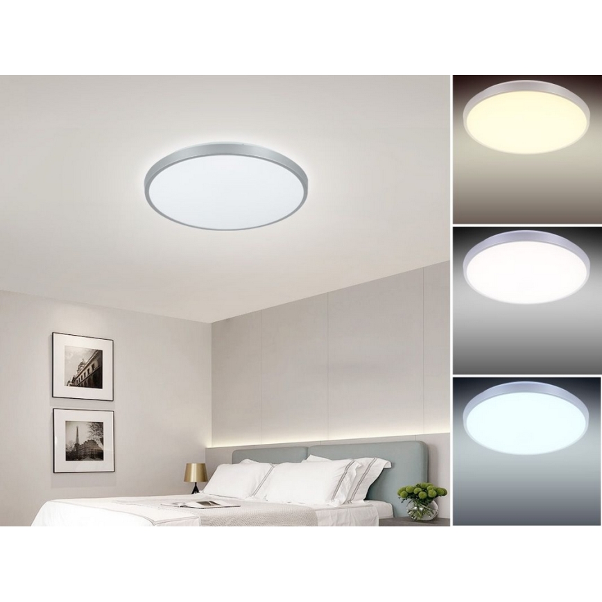 Nedes LC800A/SI - LED dimming ceiling light OPAL LED/24W/230V
