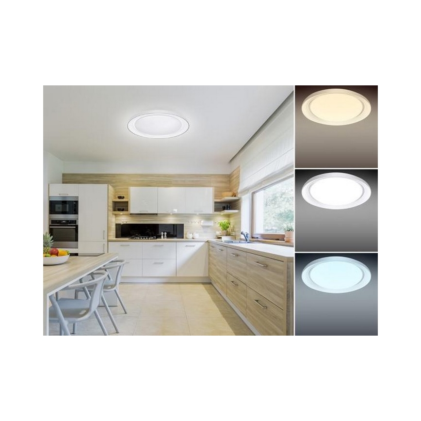 LED Dimmable ceiling light OPAL LED/24W/230V + remote control