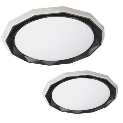 LED Dimmable ceiling light OSCAR LED/45W/230V 3000-6000K black + remote control
