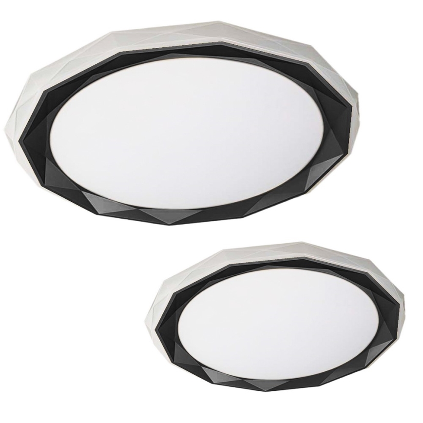 LED Dimmable ceiling light OSCAR LED/45W/230V 3000-6000K black + remote control