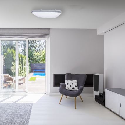 LED Dimmable ceiling light PALERMO LED/72W/230V + remote control