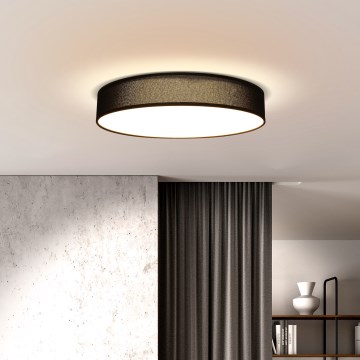 LED Dimmable ceiling light PENLEY LED/48W/230V 3000-6500K d. 40 cm black + remote control