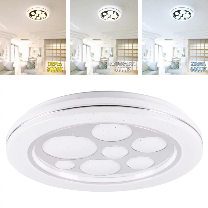 LED Dimmable ceiling light PLANET LED/72W/230V d. 48 cm 3000-6500K + remote control