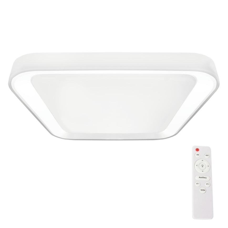 LED Dimmable ceiling light QUADRO LED/38W/230V 3000-6000K white + remote control
